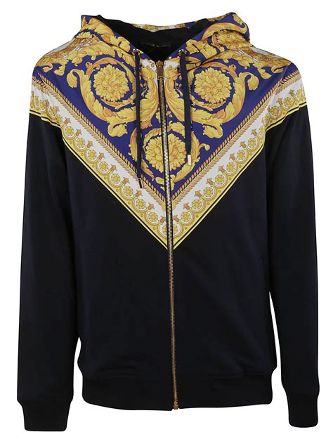 versace sweatshirt men's|Versace barocco hoodie.